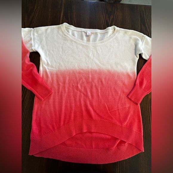 Pink Victoria secret off the shoulder sweater ombre pink women’s medium - Picture 5 of 14